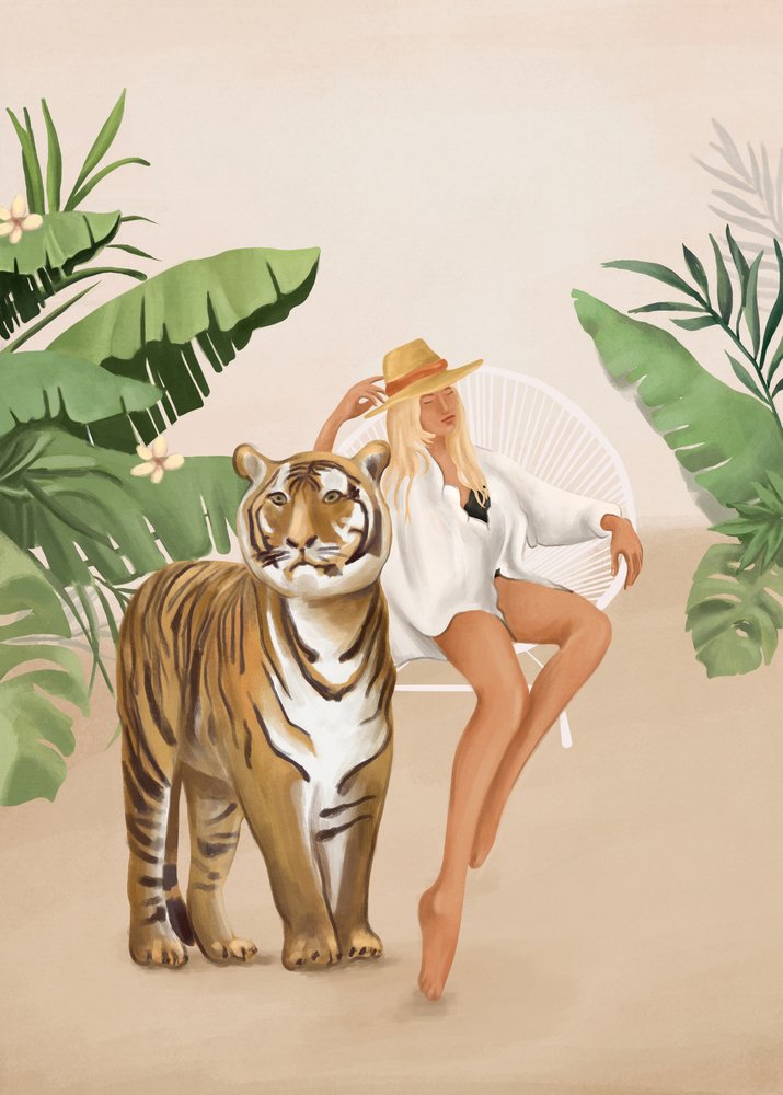 Mulher Tigre Tropical de Flow Line