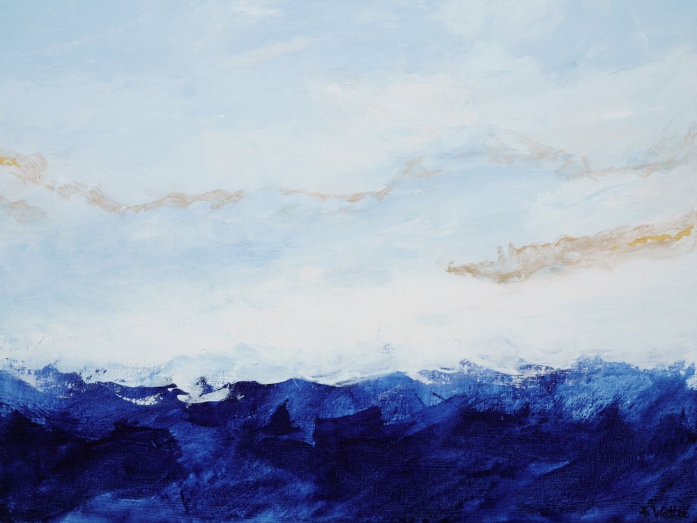 Horizonte Azul Dourado de Françoise Wattré