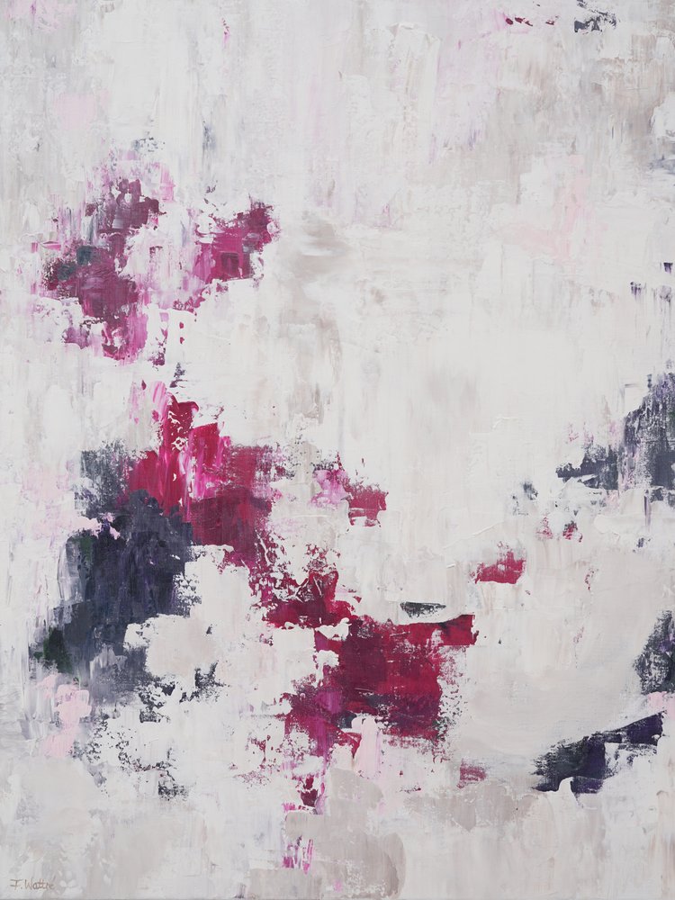 Abstrato em Rosa Vibrante de Françoise Wattré