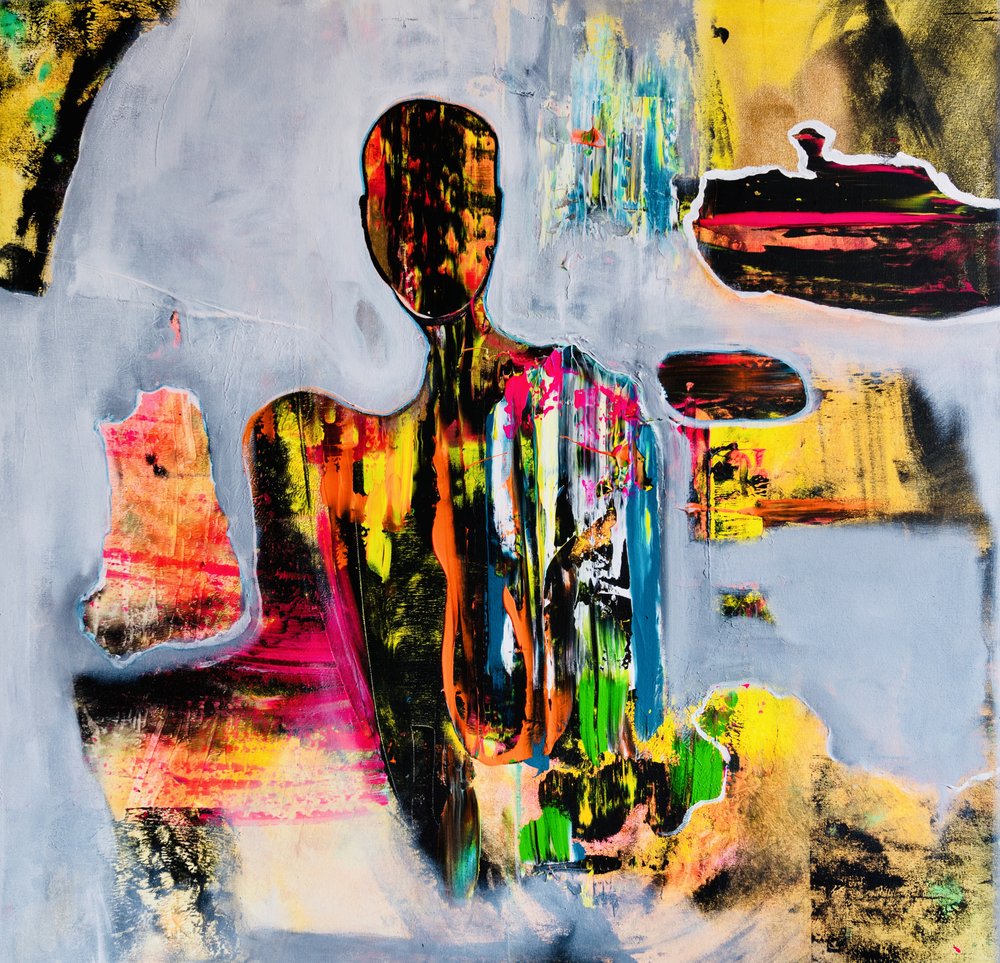 Figura abstrata colorida de Fredrik Olsen