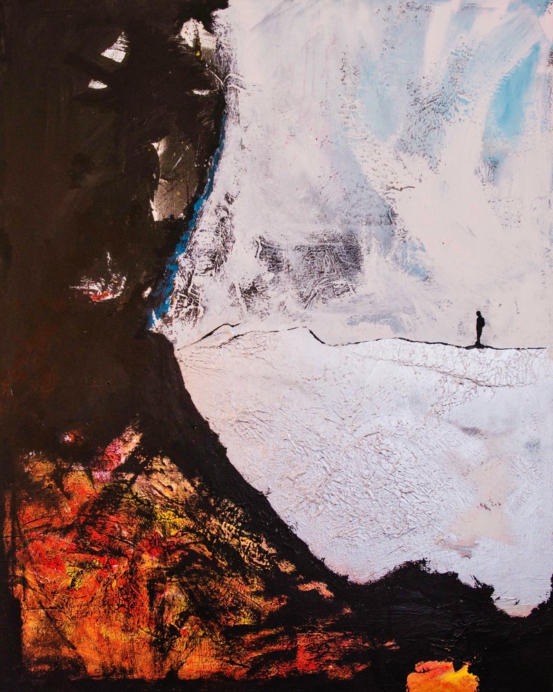 Figura solitária: uma viagem abstrata de Fredrik Olsen