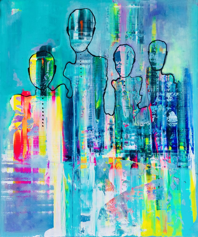 Família Abstrata Vibrante de Fredrik Olsen