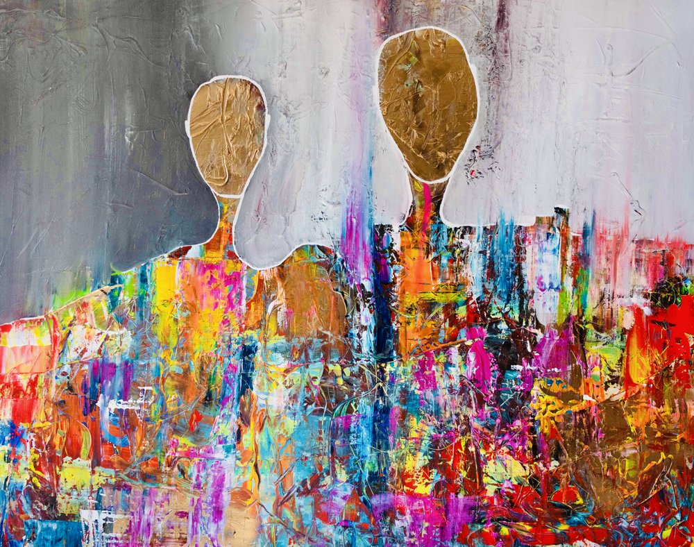 Figuras abstratas vibrantes de Fredrik Olsen