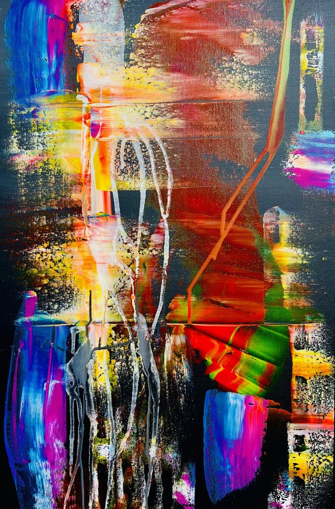 Movimento abstrato vibrante de Fredrik Olsen