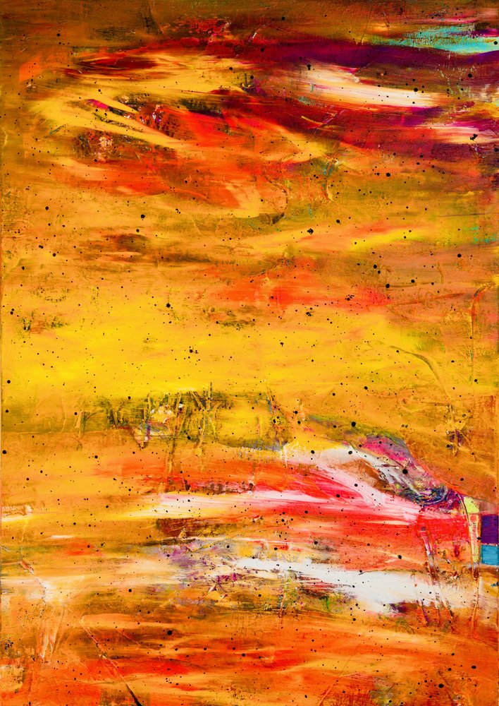 Abstrato vibrante e ardente de Fredrik Olsen