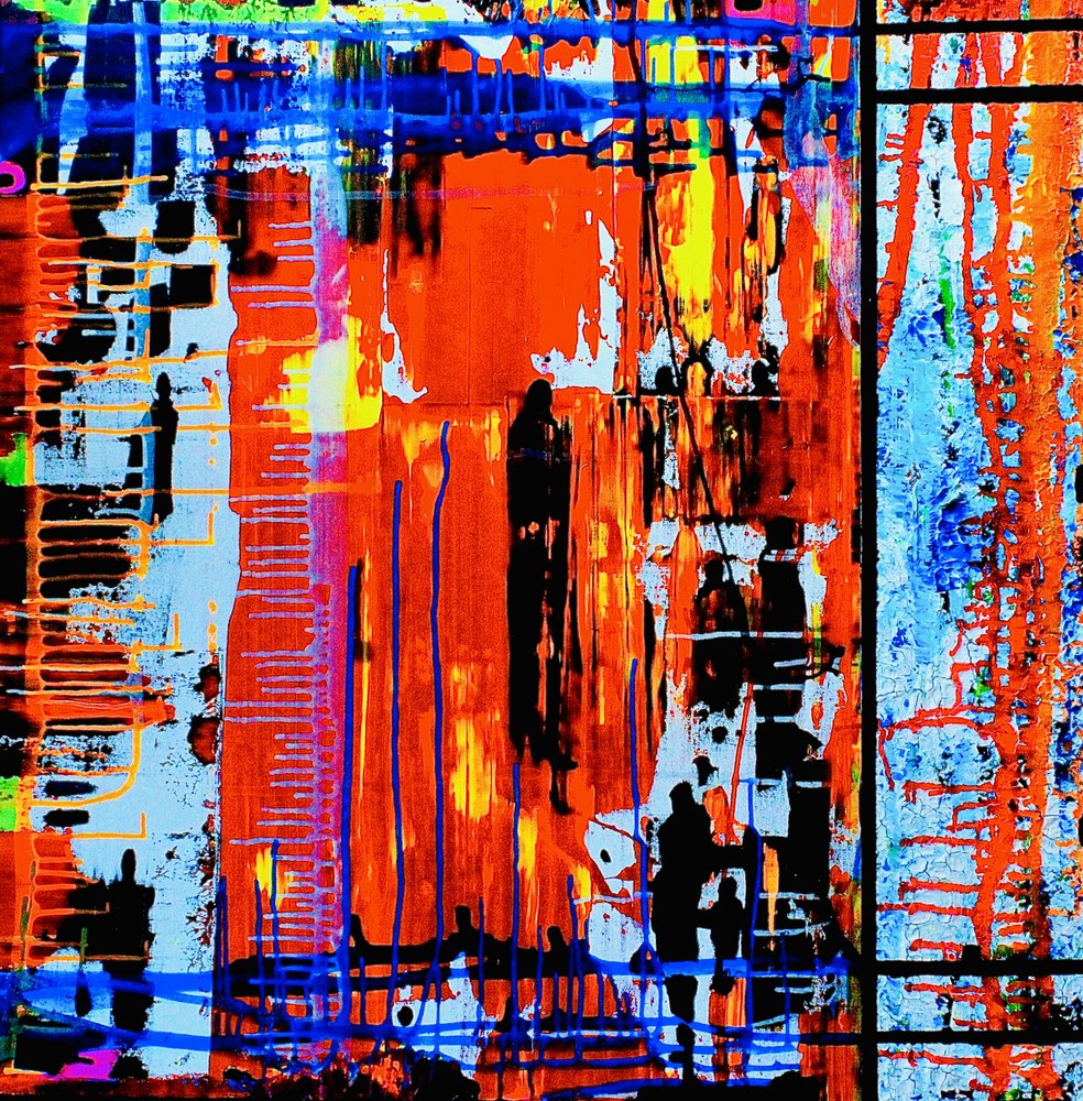 Abstrato urbano vibrante de Fredrik Olsen
