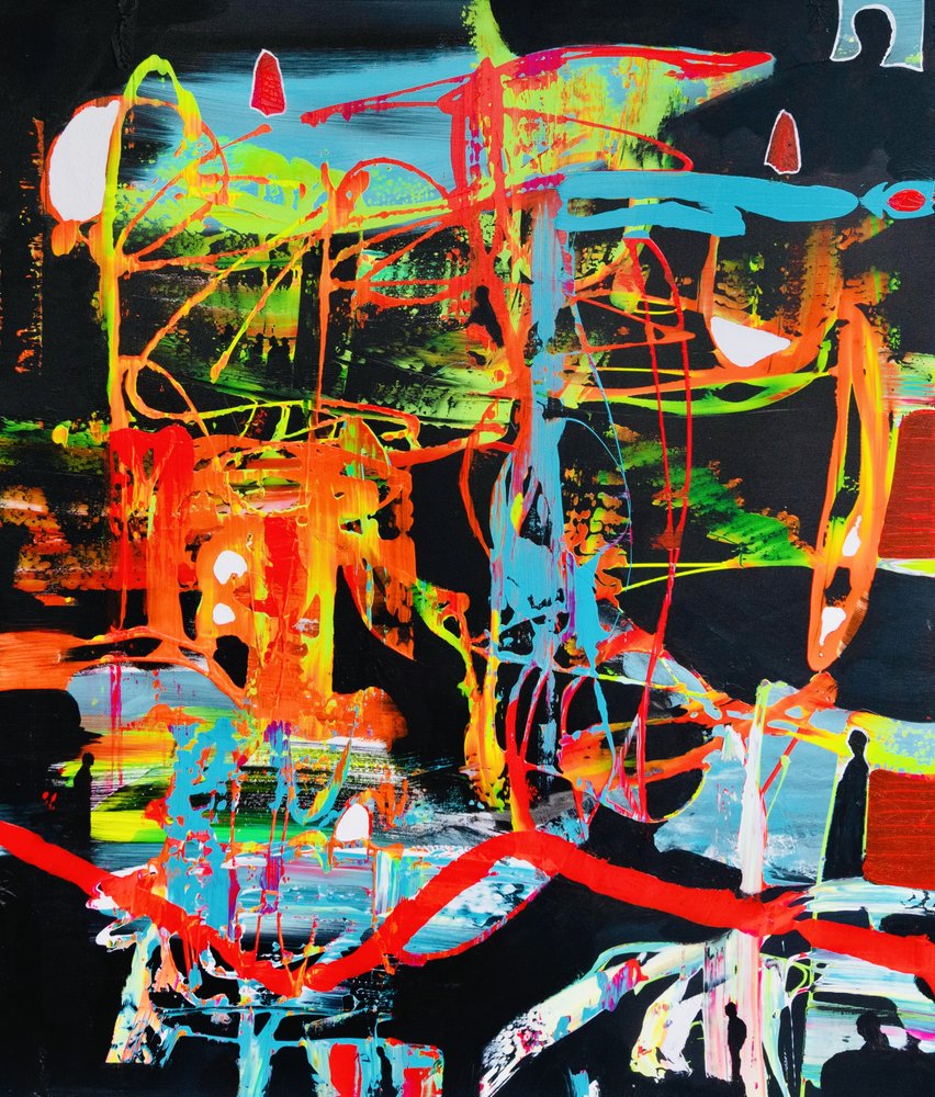 Abstrato urbano vibrante de Fredrik Olsen