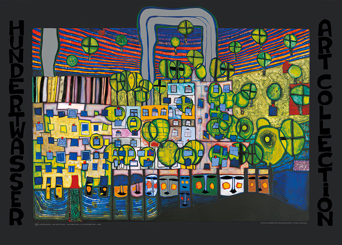 Rua Loewengasse de Friedensreich Hundertwasser