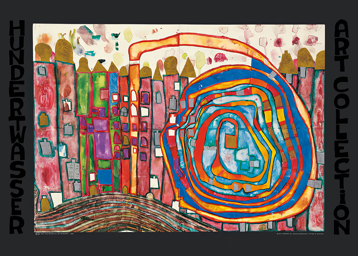 Quem comeu todas as minhas janelas de Friedensreich Hundertwasser