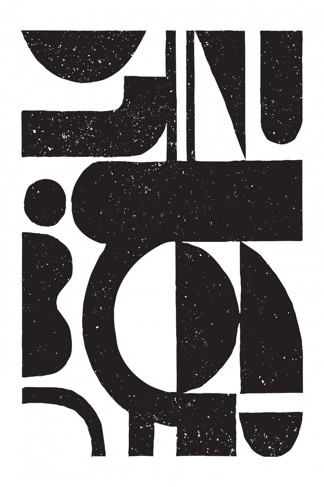 Formas abstratas com textura de Fun Qui