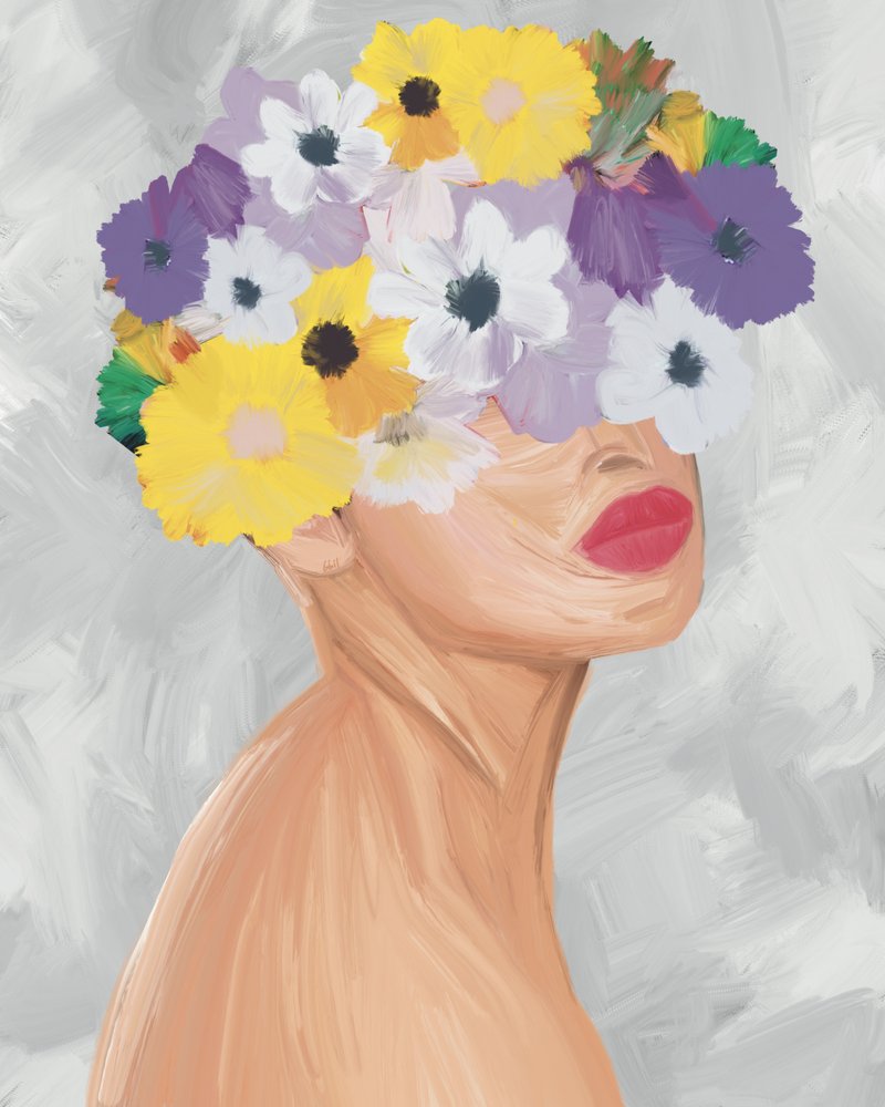 Coroa de flores vibrante de GIovanna Gil Alves