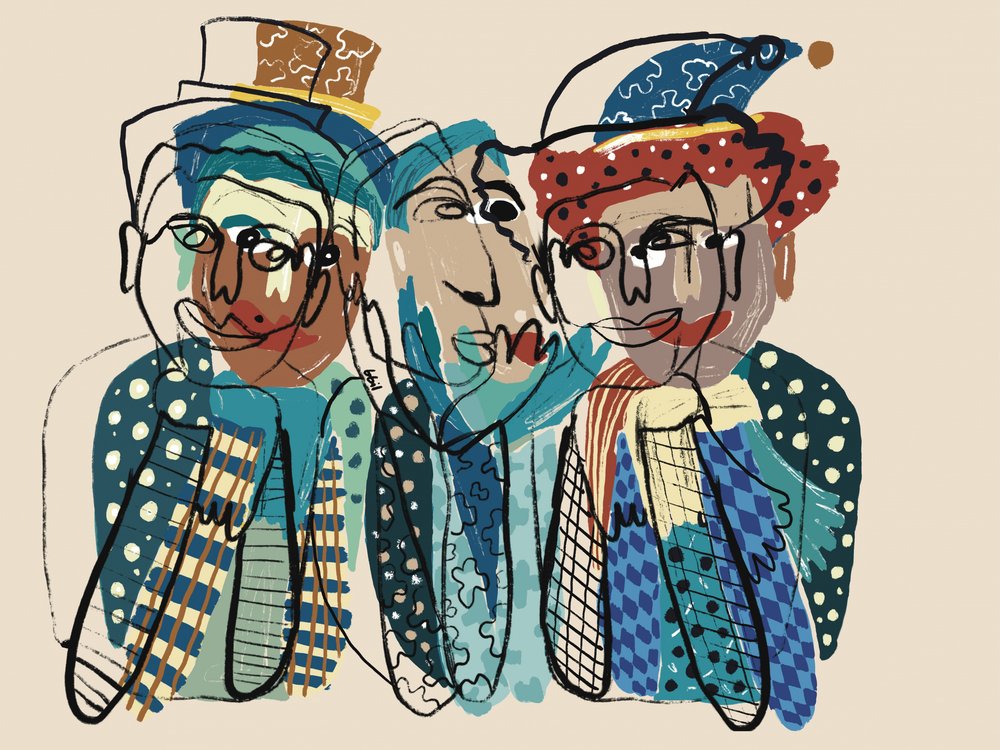 Figuras abstratas caprichosas de GIovanna Gil Alves