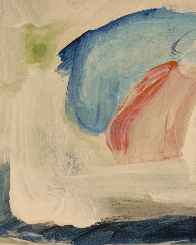 Fluxo abstrato de coral azul de Gemma Bardot