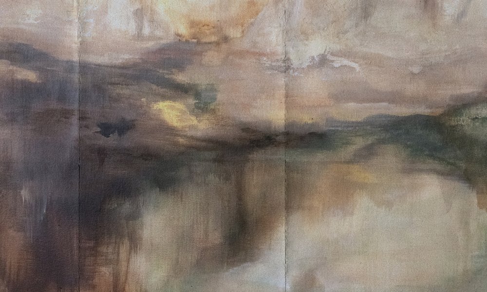 Paisagem abstrata enevoada de Gemma Bardot