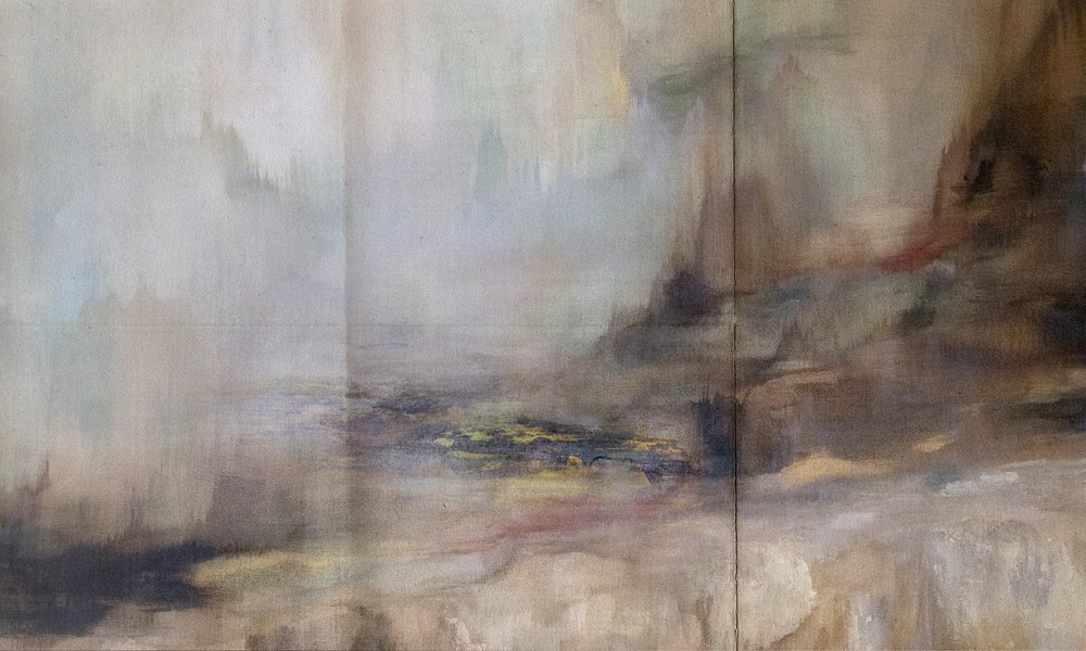 Paisagem abstrata enevoada de Gemma Bardot