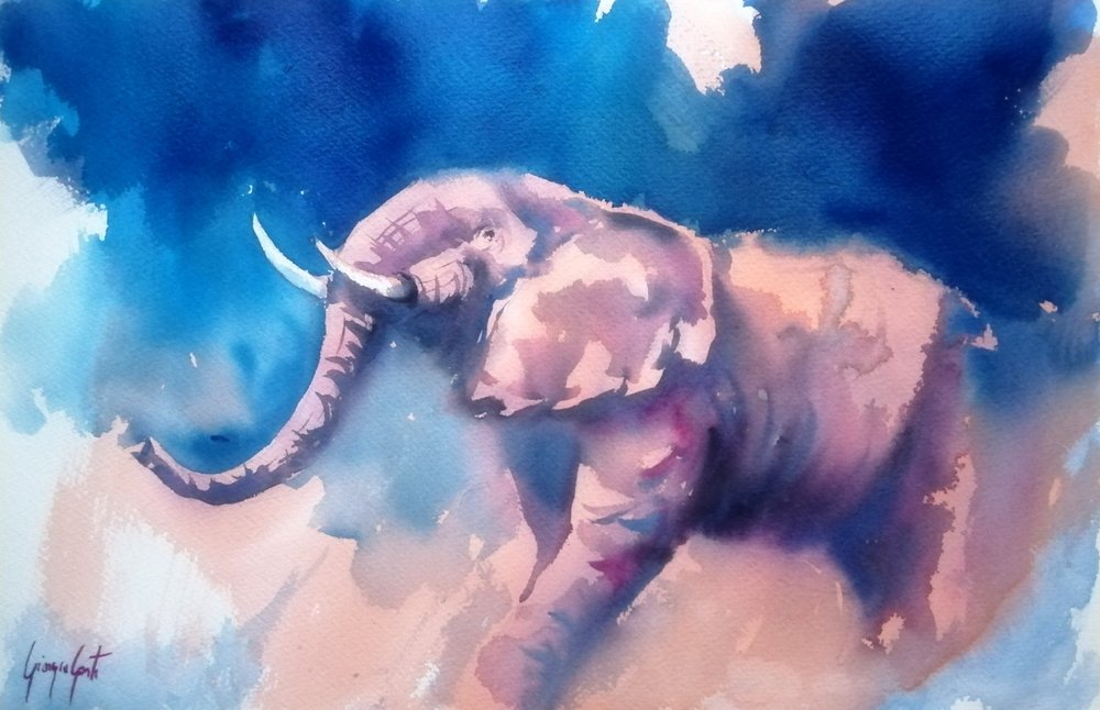 O Majestoso Elefante Azul de Giorgio Gosti