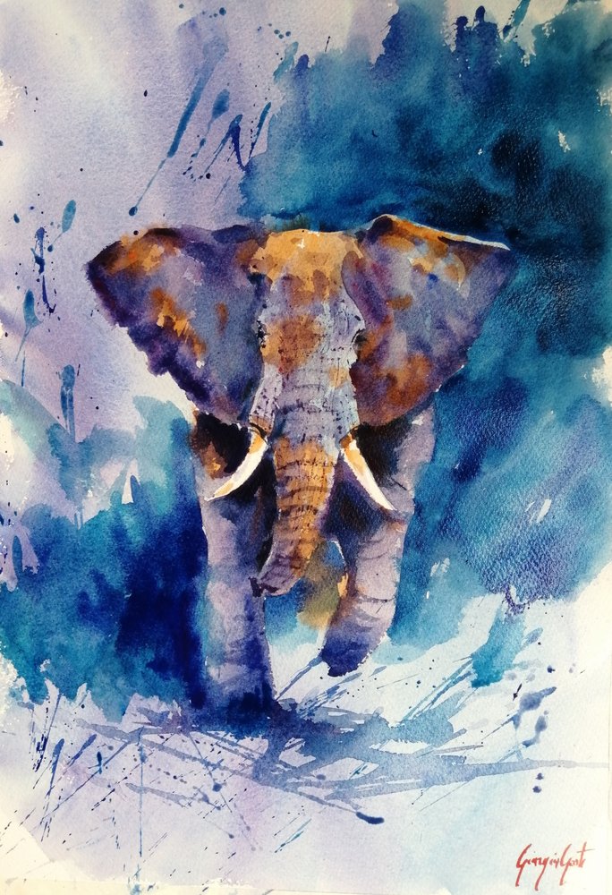 O Majestoso Elefante Azul de Giorgio Gosti