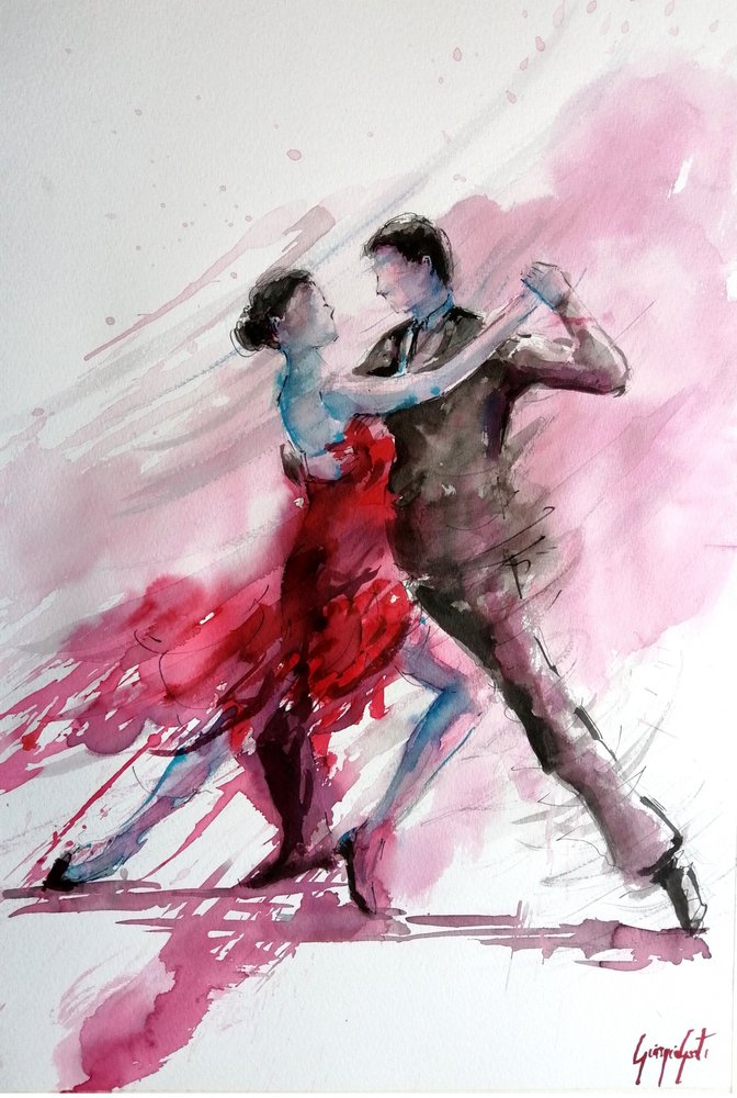 Dança do tango apaixonada de Giorgio Gosti