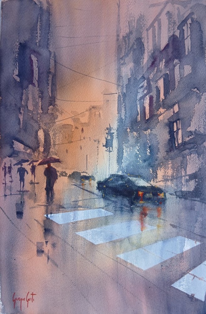 Reflexos de uma cidade chuvosa de Giorgio Gosti