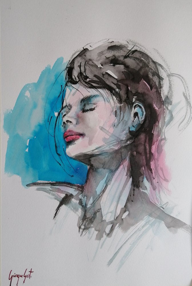 Retrato em Azul Sereno de Giorgio Gosti