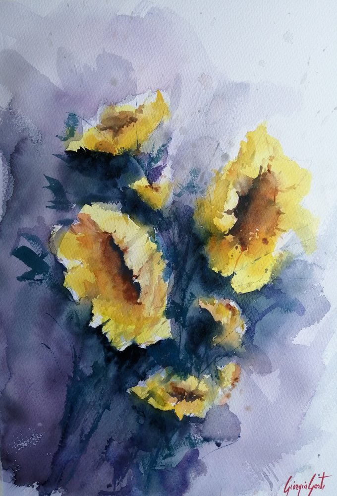 Flores amarelas vibrantes de Giorgio Gosti