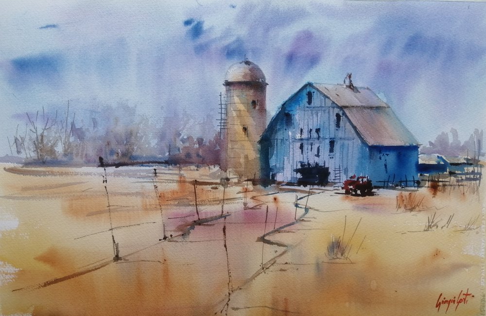 Winter Farm Barn de Giorgio Gosti