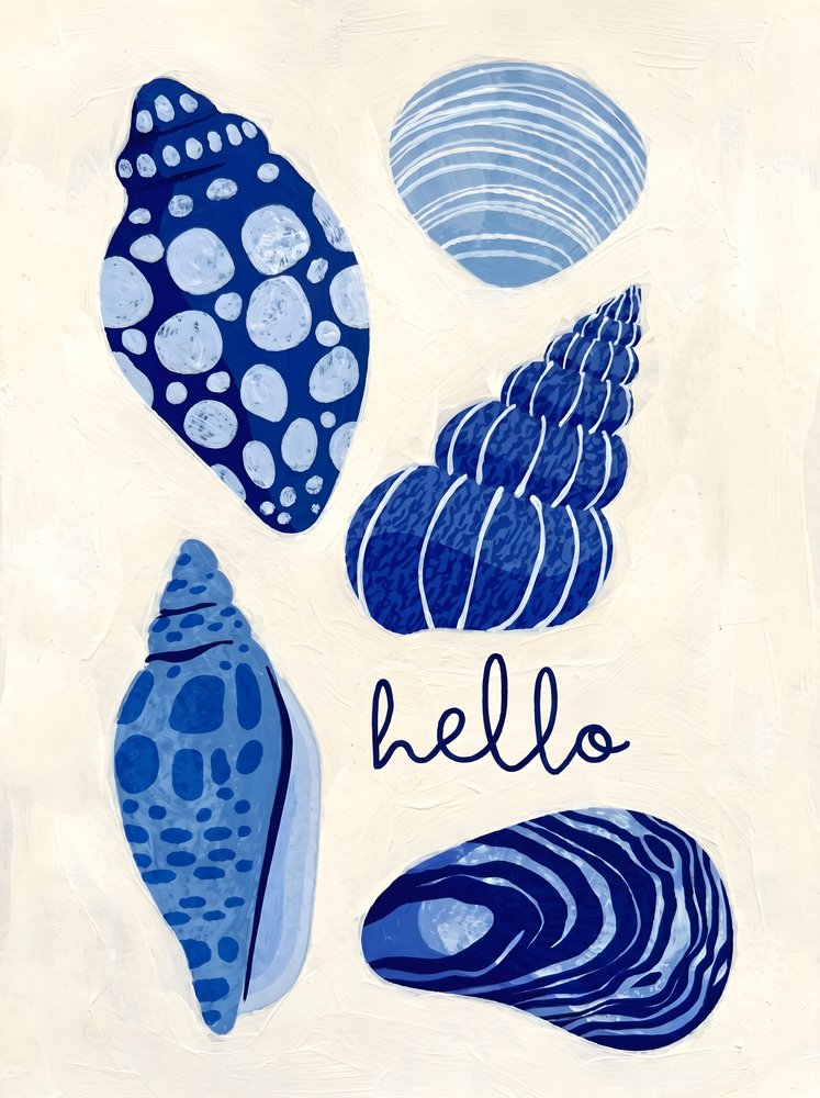 Olá, Blue Seashells de HUGO