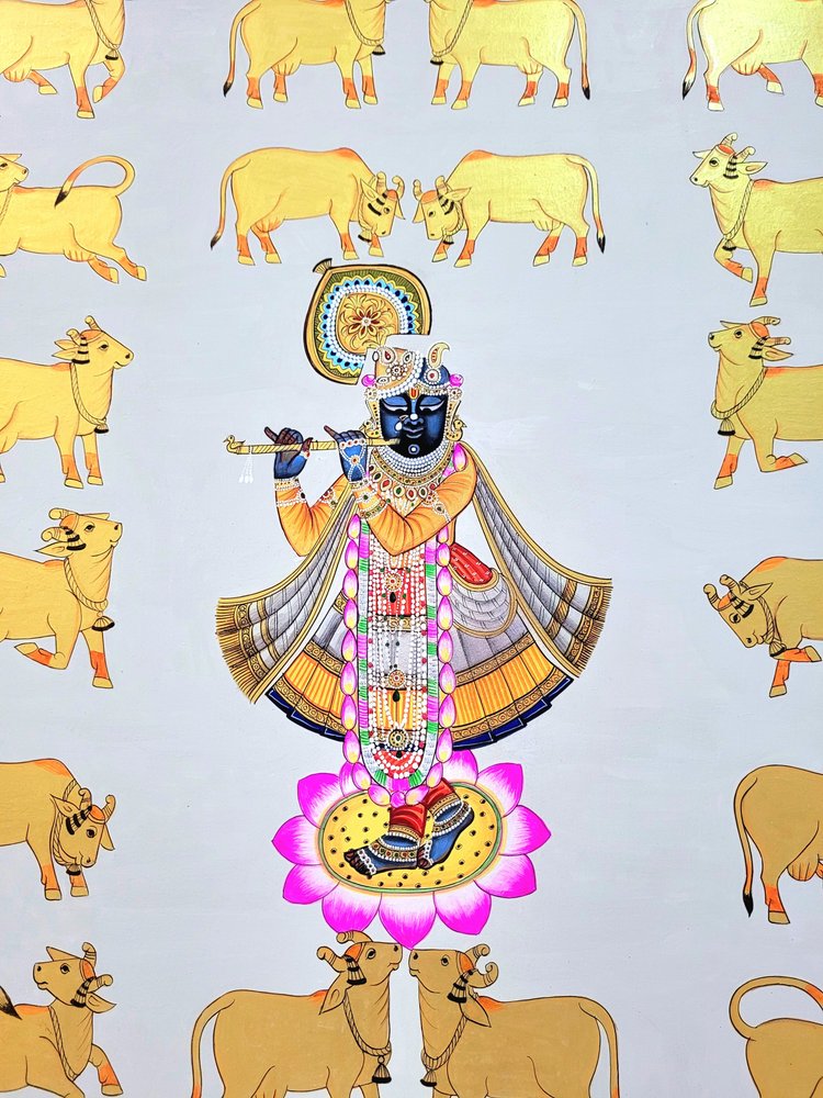 Krishna entre vacas douradas de IMAGINEERS STUDIO