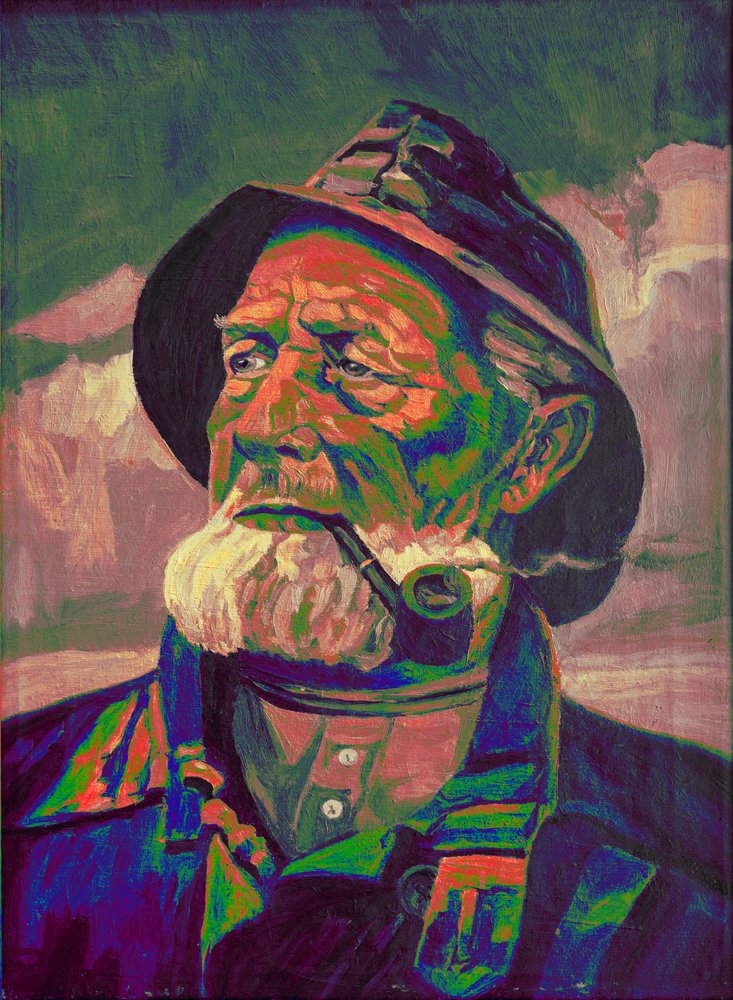 Pescador colorido com cachimbo de Ida Publishing
