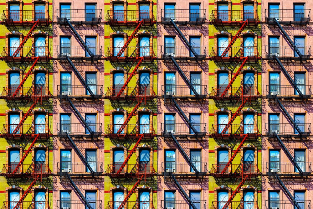 Padrão de edifícios coloridos de Igor Shrayer