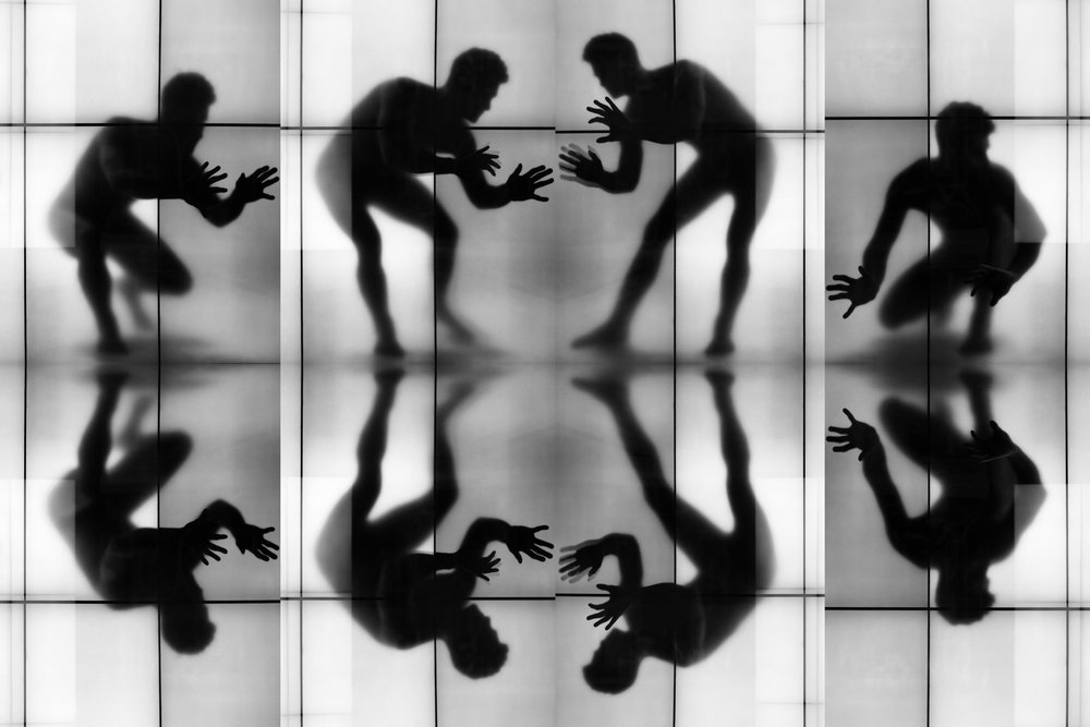 Silhuetas dinâmicas refletidas de Igor Shrayer