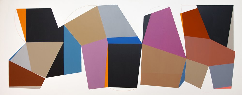 Blocos de cores geométricos de Ildefonso Martín