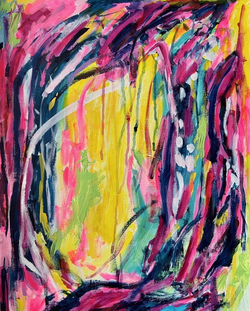 Expressionismo abstrato vibrante de Irene Chua