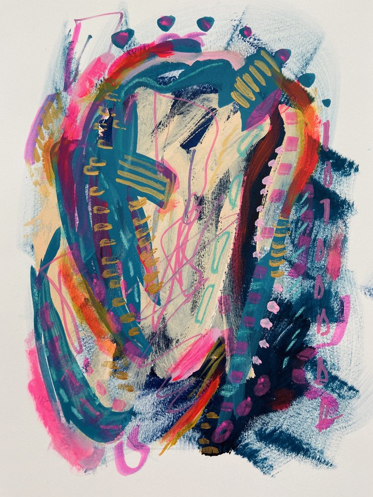 Traços abstratos vibrantes de Irene Chua