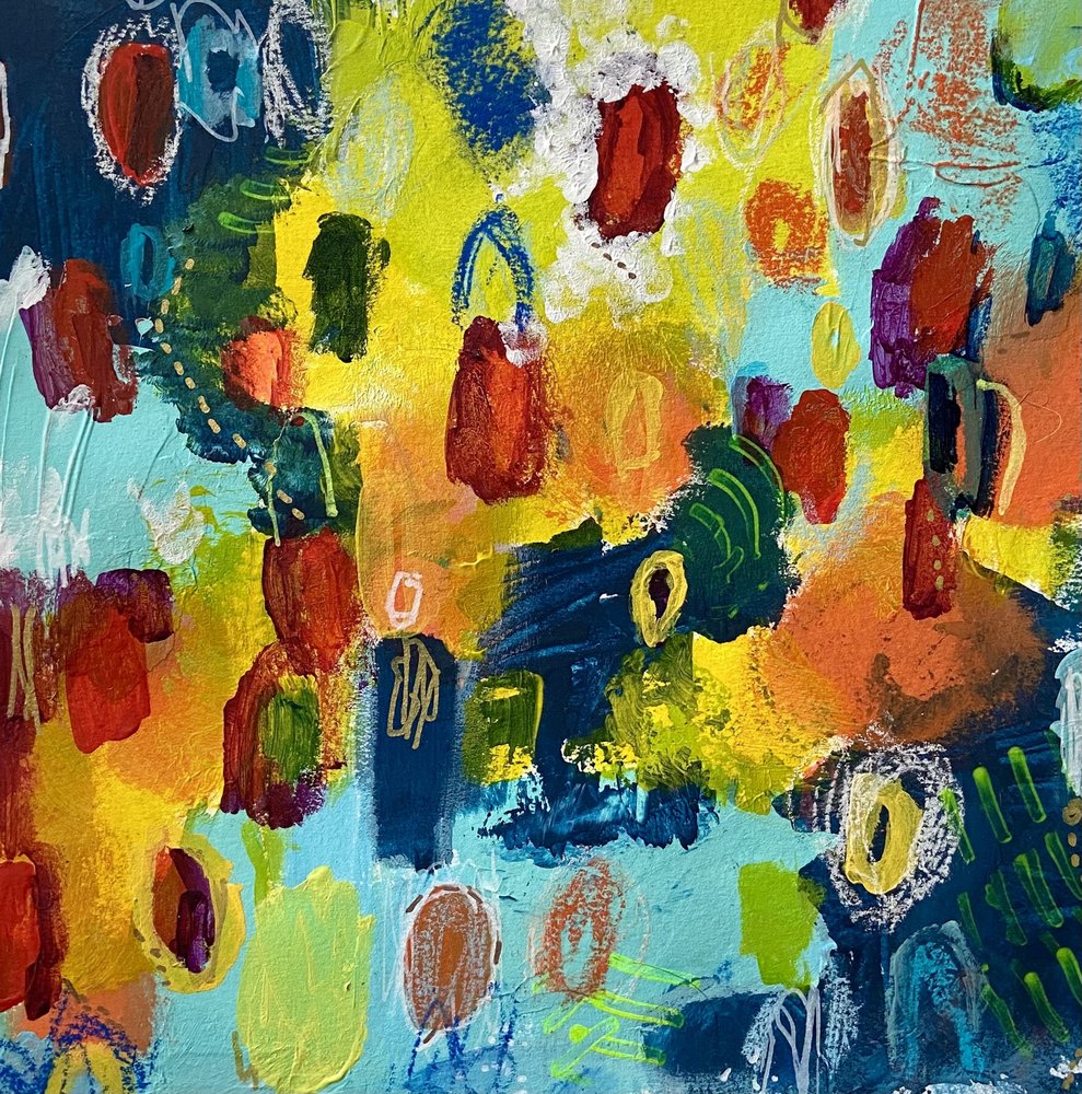 Traços abstratos vibrantes de Irene Chua