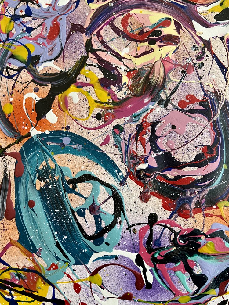 Espirais abstratas vibrantes de Irene Chua