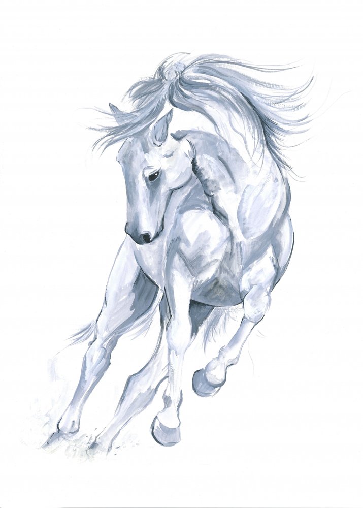 Cavalo a correr abstrato de Isabelle Brent