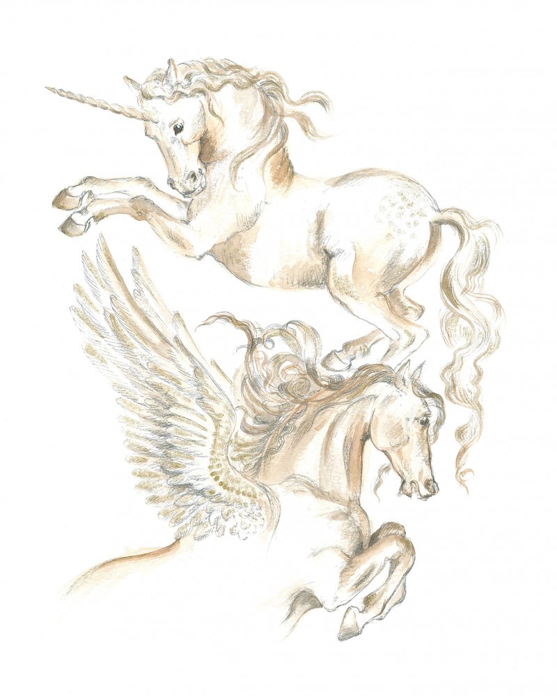 Unicórnio e Pégaso de Isabelle Brent