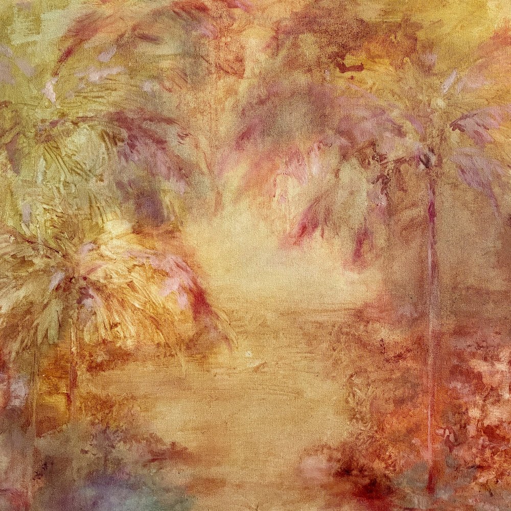 Palmeiras tropicais banhadas pelo sol de JMF FINE ART