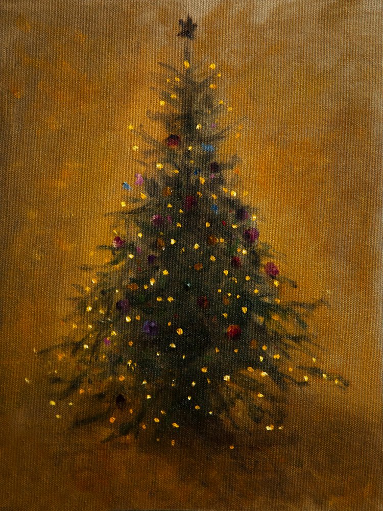 Árvore de Natal iluminada de James Zamora