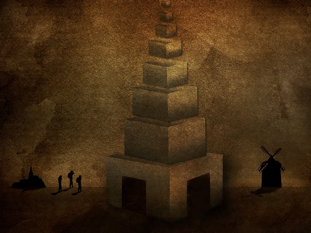 Misteriosa torre do deserto de Jan Donckers