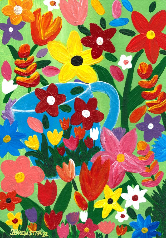 Regador para jardim de flores de Janine Brewster