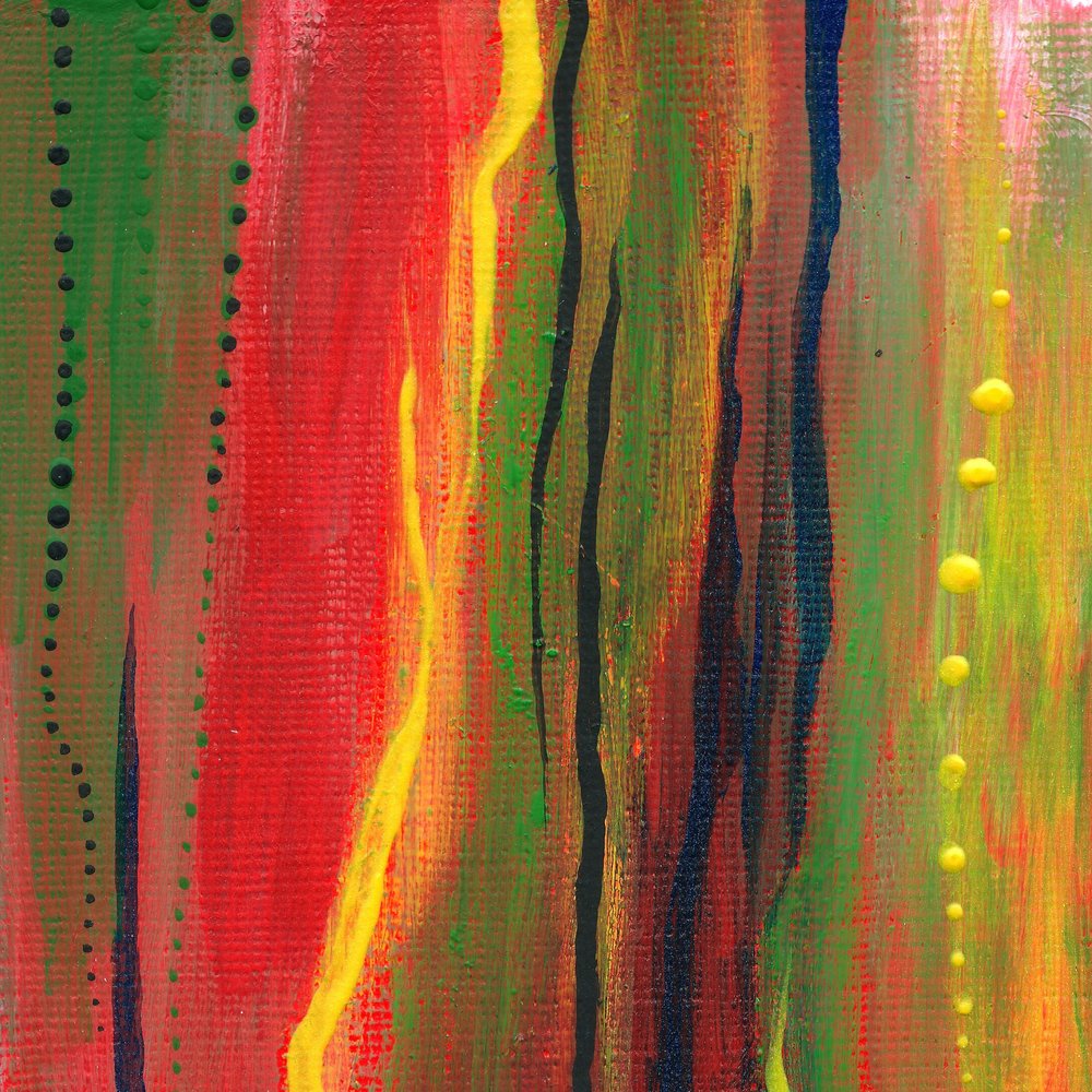 Gotas abstratas vibrantes de Janine Brewster