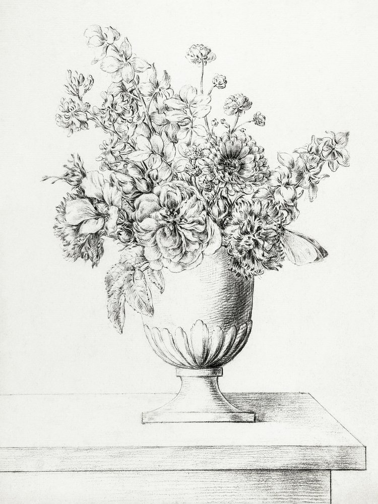Flores num vaso de Jean Bernard