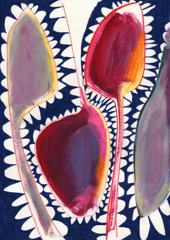 Formas abstratas vibrantes de Jenja Braun