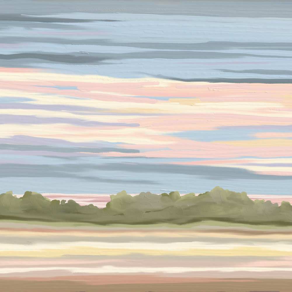 Brilho do Horizonte em Tons Pastel de Jenna Alheit