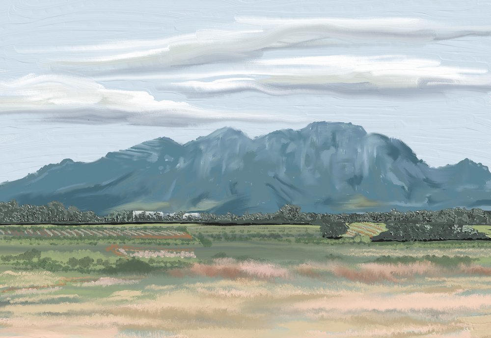 Campos tranquilos nas montanhas de Jenna Alheit