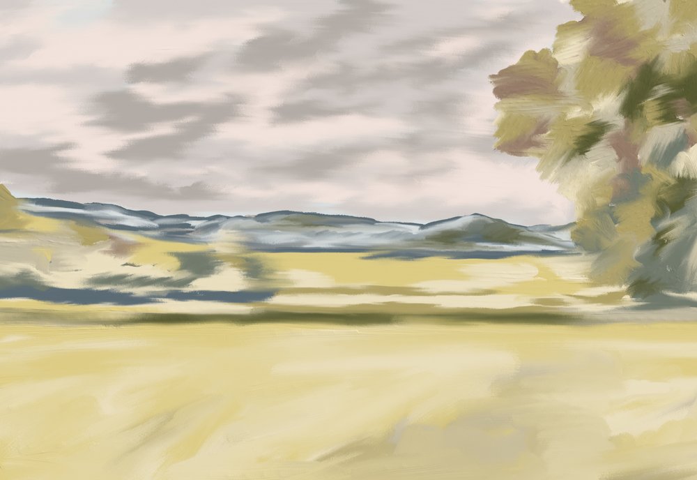 Paisagem de encostas ondulantes de Jenna Alheit