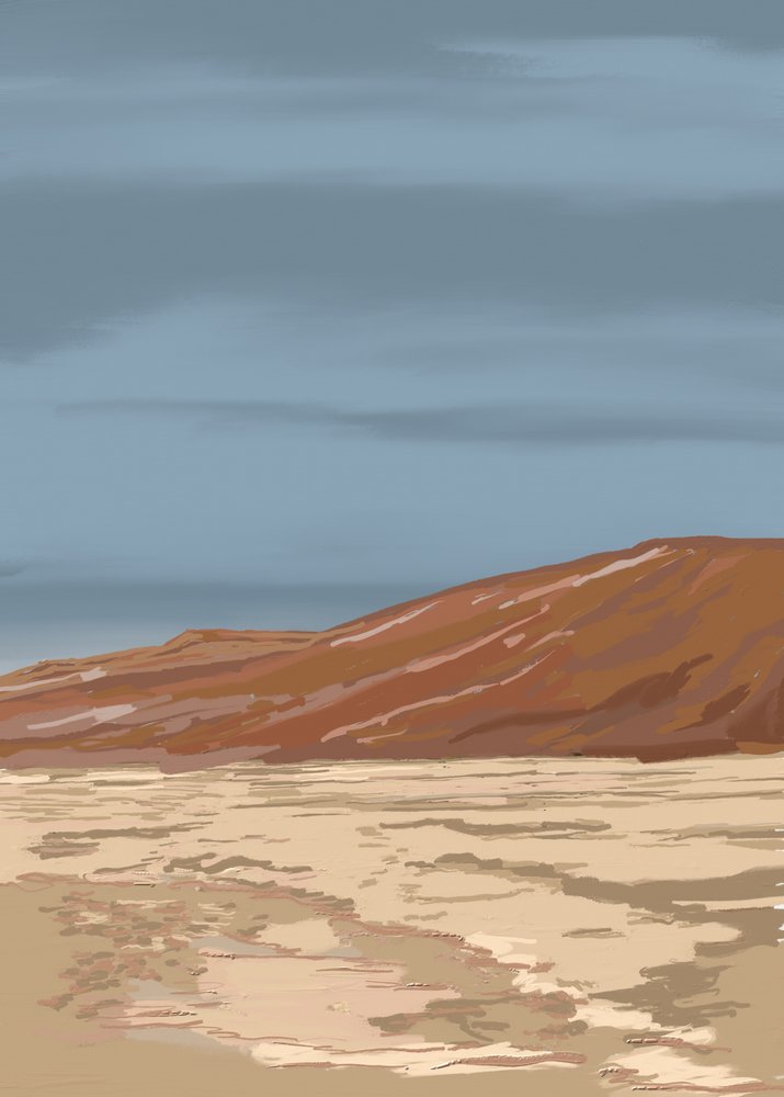 Paisagem serena do deserto de Jenna Alheit