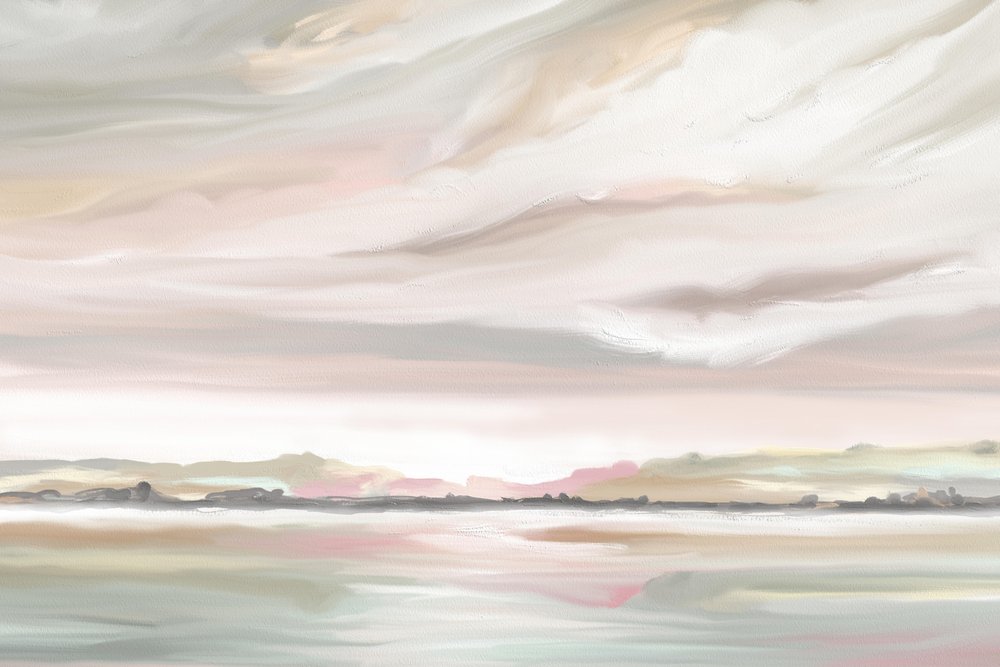 Paisagem serena em tons pastel de Jenna Alheit